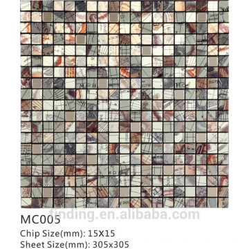 Best quality decoration panel aluminium mosaic tile MC002